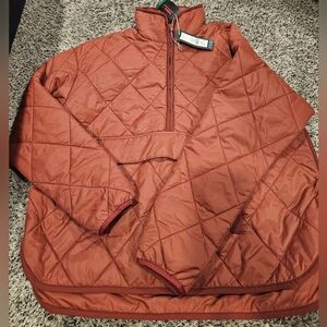 Alpine Design Women's Quilted Anorak Size XS Dark Auburn